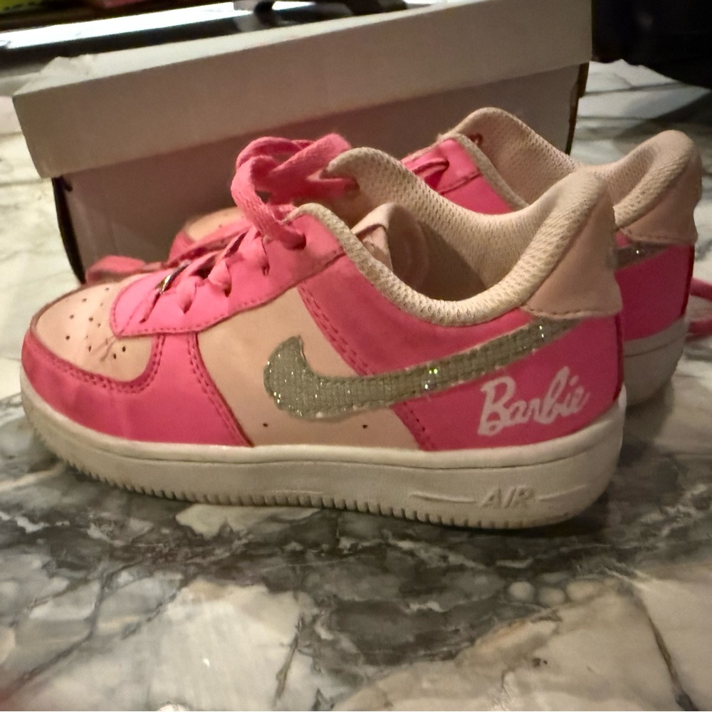Barbie Pink and Glitter Kids Sneakers